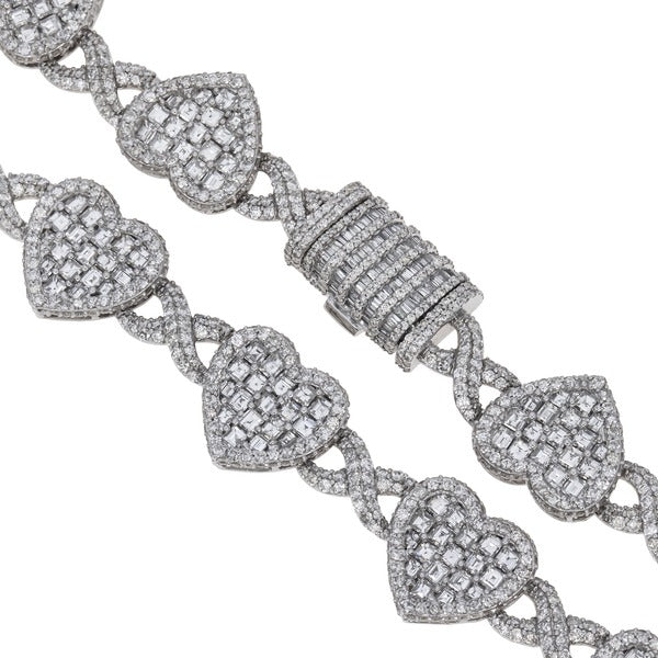Diamond Infinity Heart Necklace