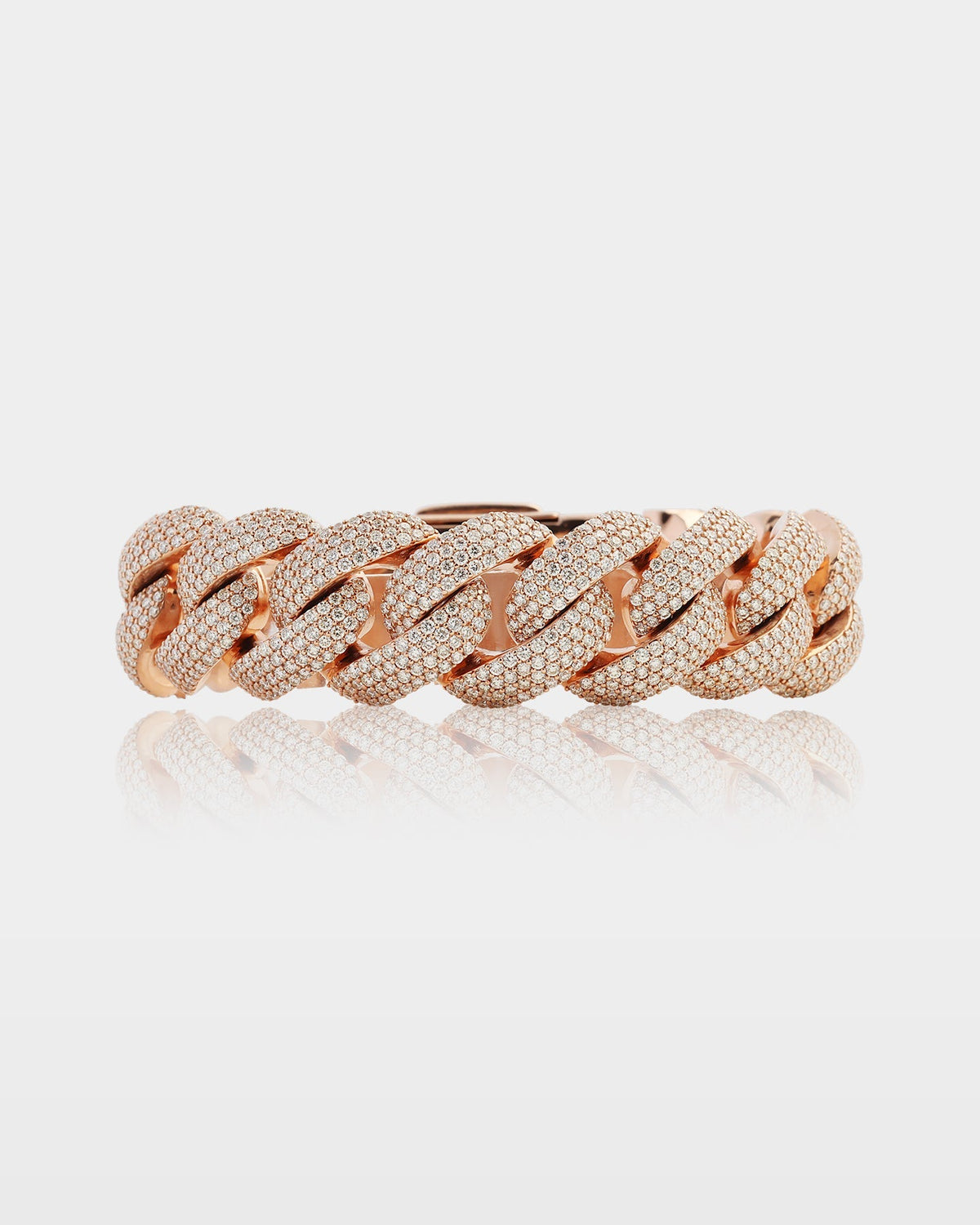 Cluster Diamond Cuban Link Bracelet