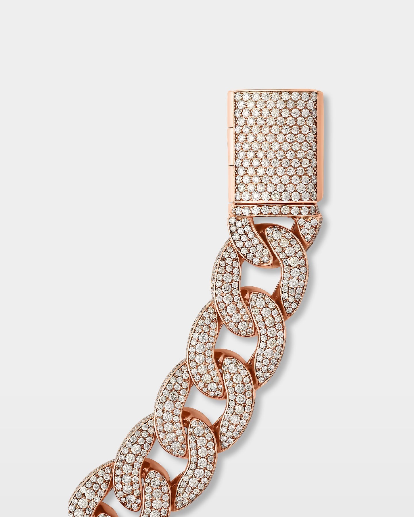 Diamond Cluster Cuban Link Bracelet