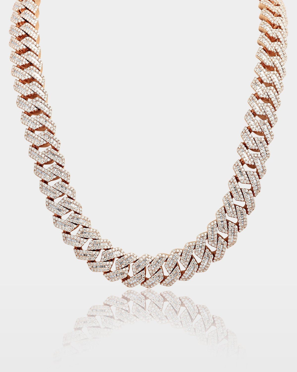 Gold Diamond Cuban Link Chain