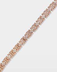 Gold Geometric Diamond Link Bracelet