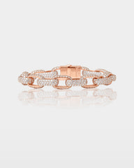 Gold Pavé Diamond Chain Bracelet