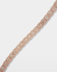 Square Link Diamond Bracelet