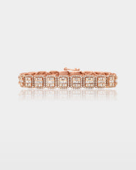 Square Link Diamond Bracelet