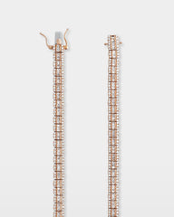 Triple Row Diamond Tennis Necklace