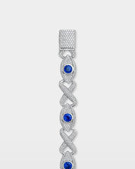 Sapphire Eye & Infinity Diamond Bracelet