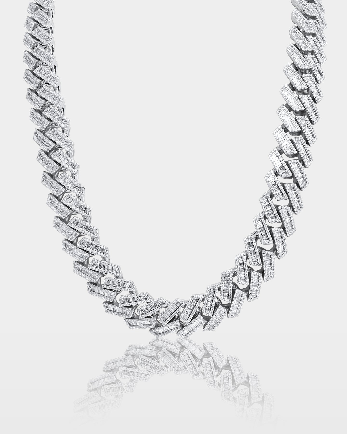Trapezoid Diamond Cuban Link Chain