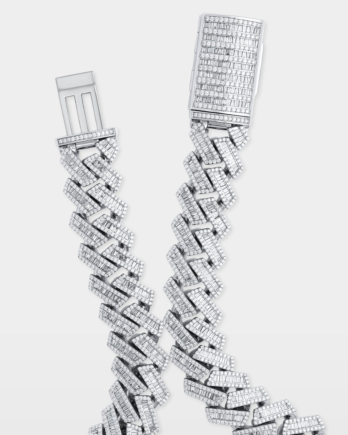 Trapezoid Diamond Cuban Link Chain