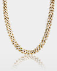 Two Row Diamond Miami Cuban Link Chain