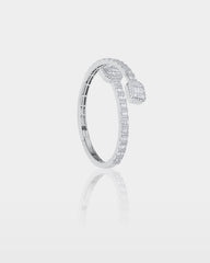 Cushion Halo Diamond Bangle
