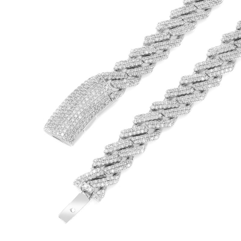 Prong Set Cuban Chain