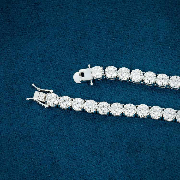 6MM Moissanite Tennis Chain 14K Gold